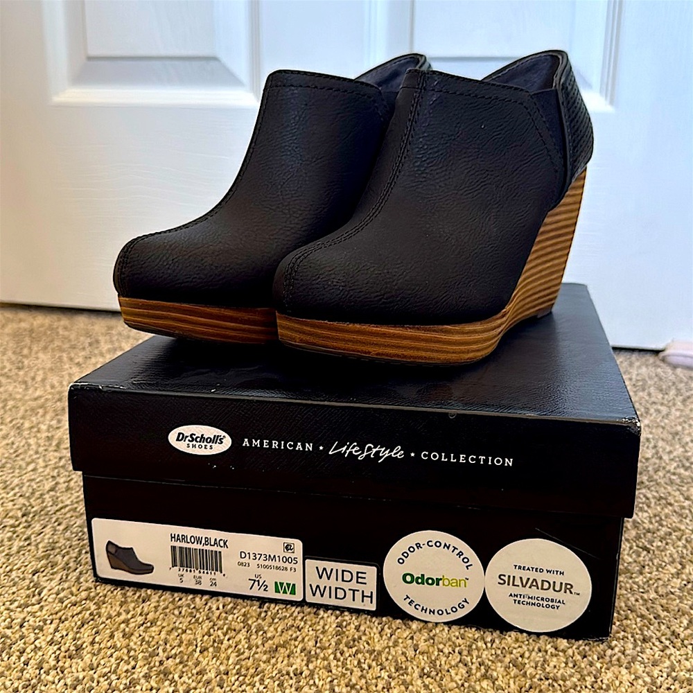 Dr.‎ Scholl's Harlow Shootie Wedge brand new in box size 7.5